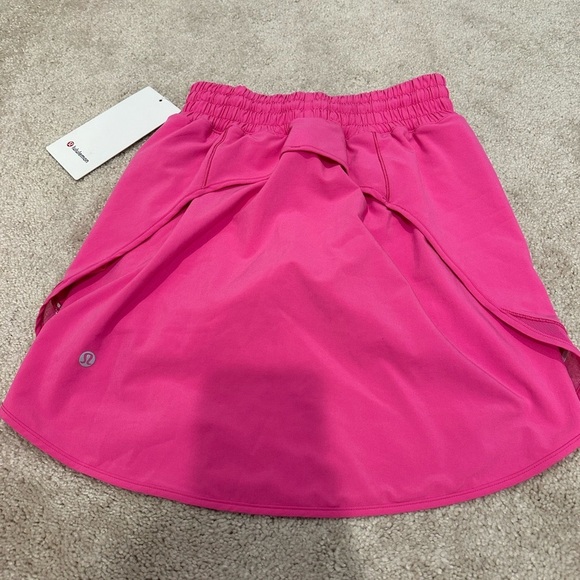 NWT Lululemon Hotty Hot HR Skirt Long Lined Sonic Pink SNCP Sz 2 - Picture 5 of 6